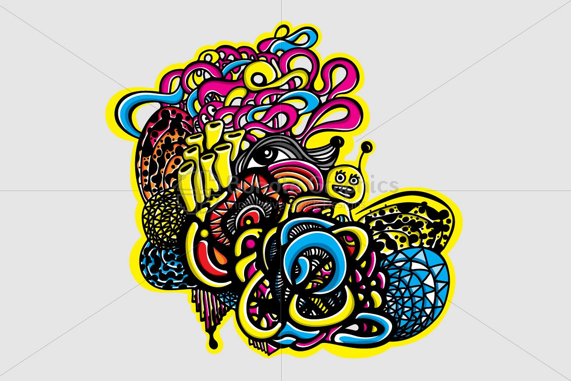 1158x772 Snail Graffiti Vector Graphic Composition