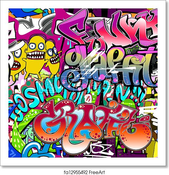 561x581 Free Art Print Of Graffiti Wall Urban Art Vector Background