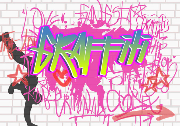632x443 Wall Graffiti Vector Free Vector Download Cannypic