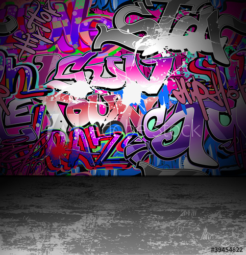 482x500 Graffiti Wall Urban Street Art Painting