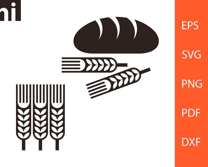 794x635 Bread Grain Bread Gra Grain Vector Bread Etsy
