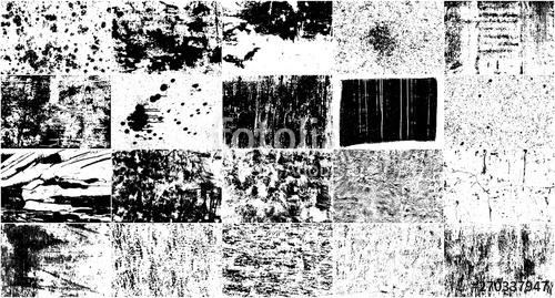 500x269 Vector Set Grunge Design Elements Black And White Noise Overlay