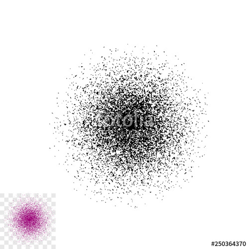 500x500 Grain Radial Texture Vector, Concept Of Spray Brush, Grainy Circle