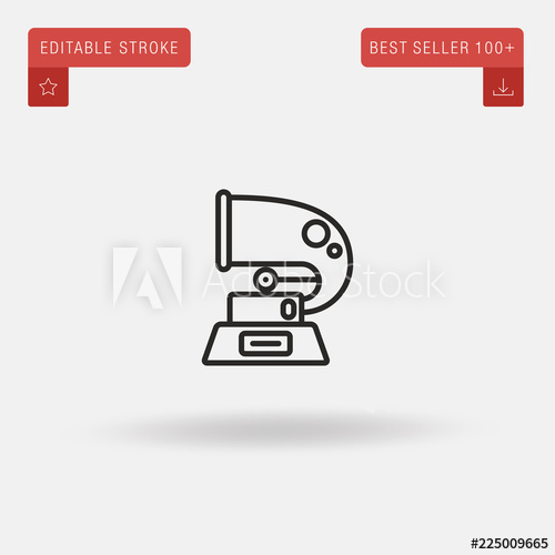 500x500 Outline Grammy Icon Isolated On Grey Background Line Pictogram