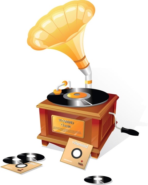 Gramophone Free Vector Download 481x600 Gramophone Free Vector Download