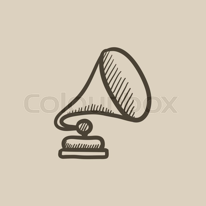 Gramophone Vector Sketch Icon Isolated Stock Vector Colourbox 800x800 Gramophone Vector Sketch Icon Isolated Stock Vector Colourbox
