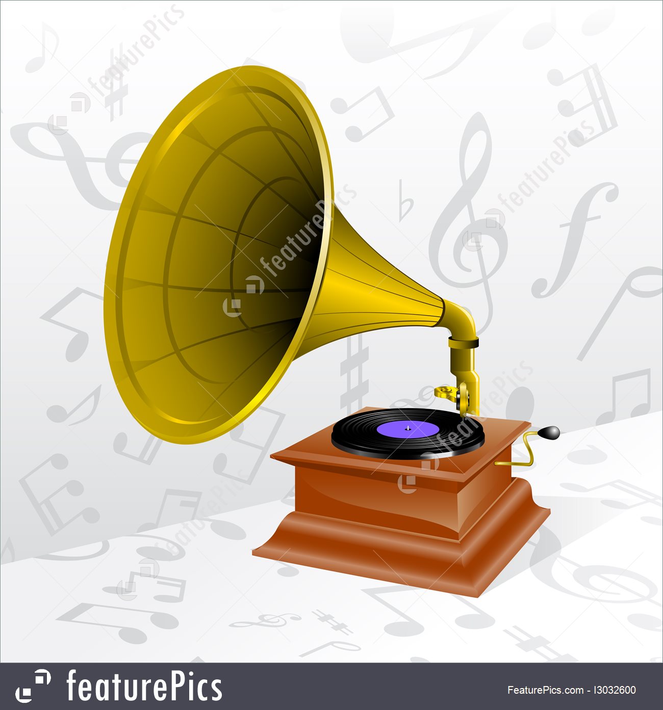 Music Vector Retro Gramophone 1300x1392 Music Vector Retro Gramophone
