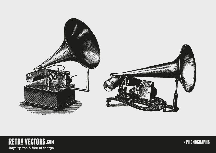 Vintage Gramophone Vector Vintage Vectors Royalty Free Free 841x596 Vintage Gramophone Vector Vintage Vectors Royalty Free Free