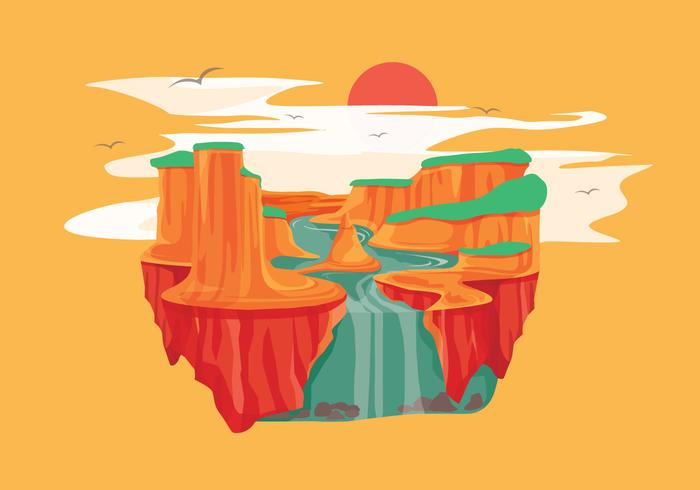 700x490 Grand Canyon Vector Stock Images