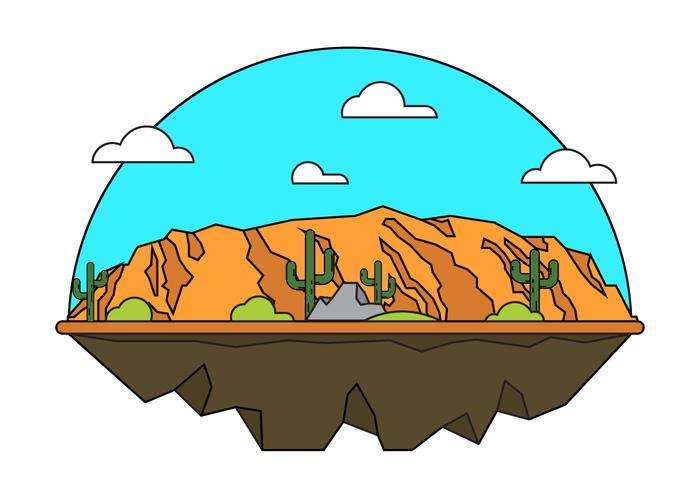 700x490 Grand Canyon Vector Illustration