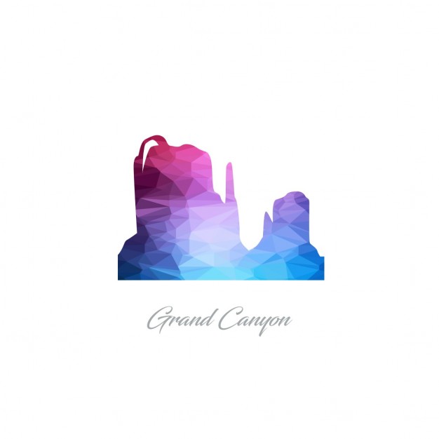 626x626 Grand Canyon, Polygonal Vector Free Download