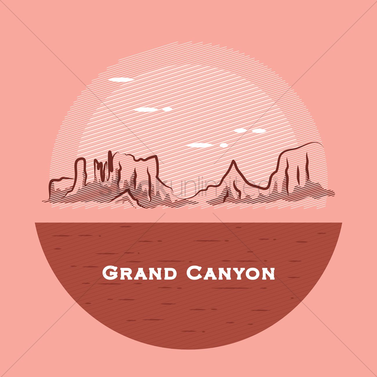 1300x1300 Grand Canyon Vector Image