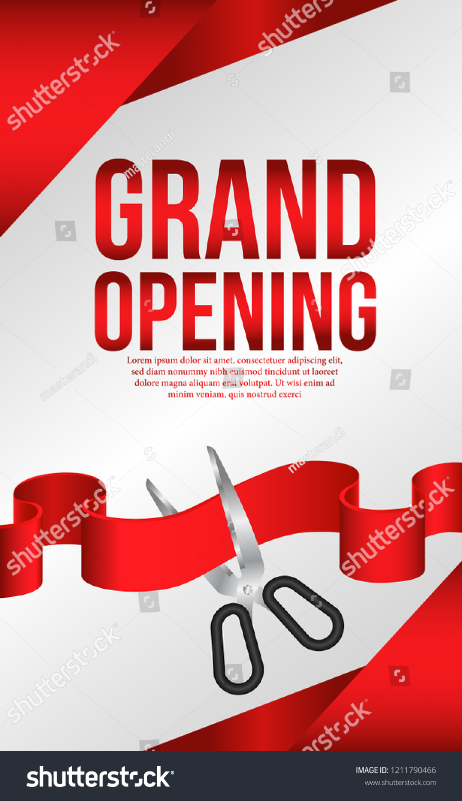 Grand Opening Banner Vector