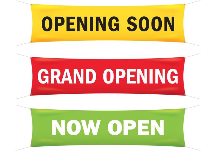 700x490 Grand Opening Banner Vectors