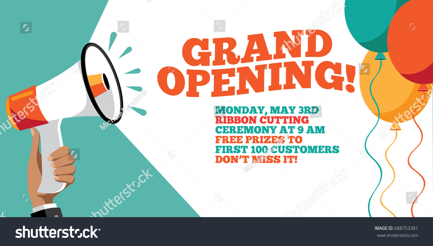 Grand Opening Logo Vector