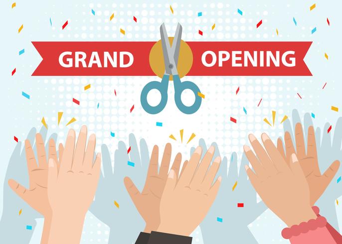 686x490 Grand Opening Celebration Free Vector Art