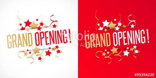 500x250 Grand Opening Stock Image And Royalty Free Vector