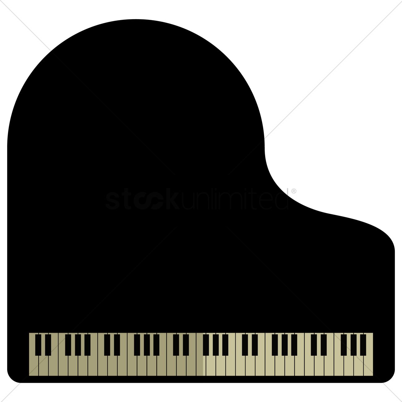 1300x1300 Grand Piano Vector Image