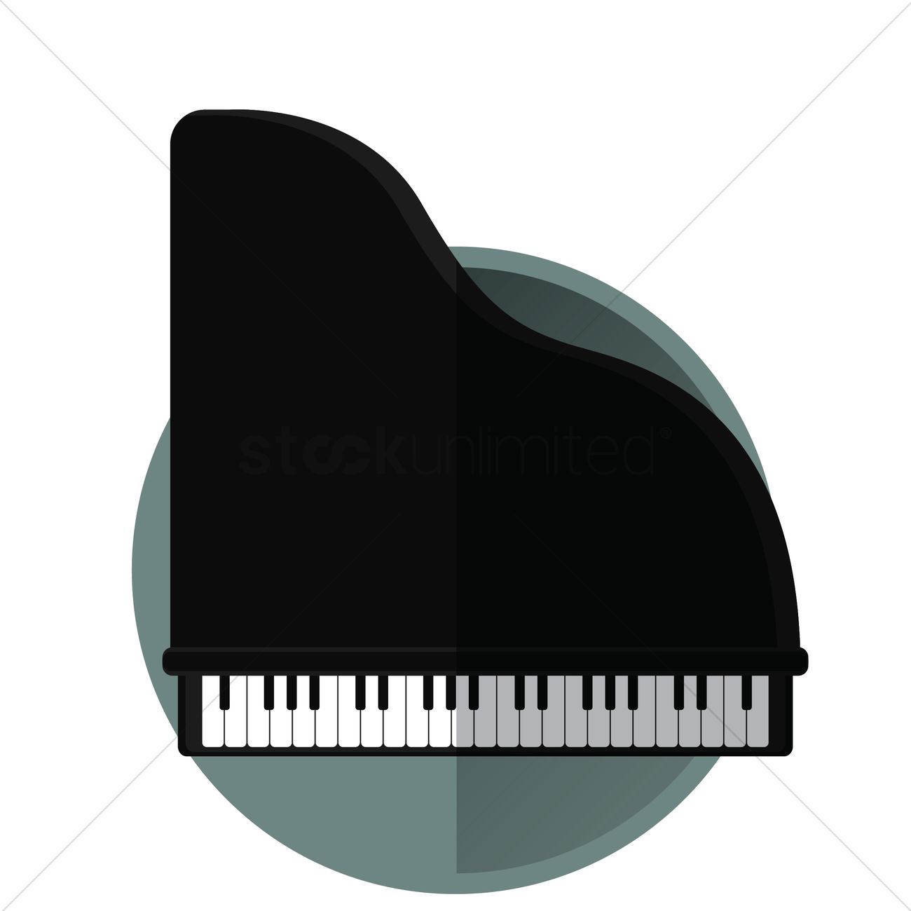 1300x1300 Grand Piano Vector Image