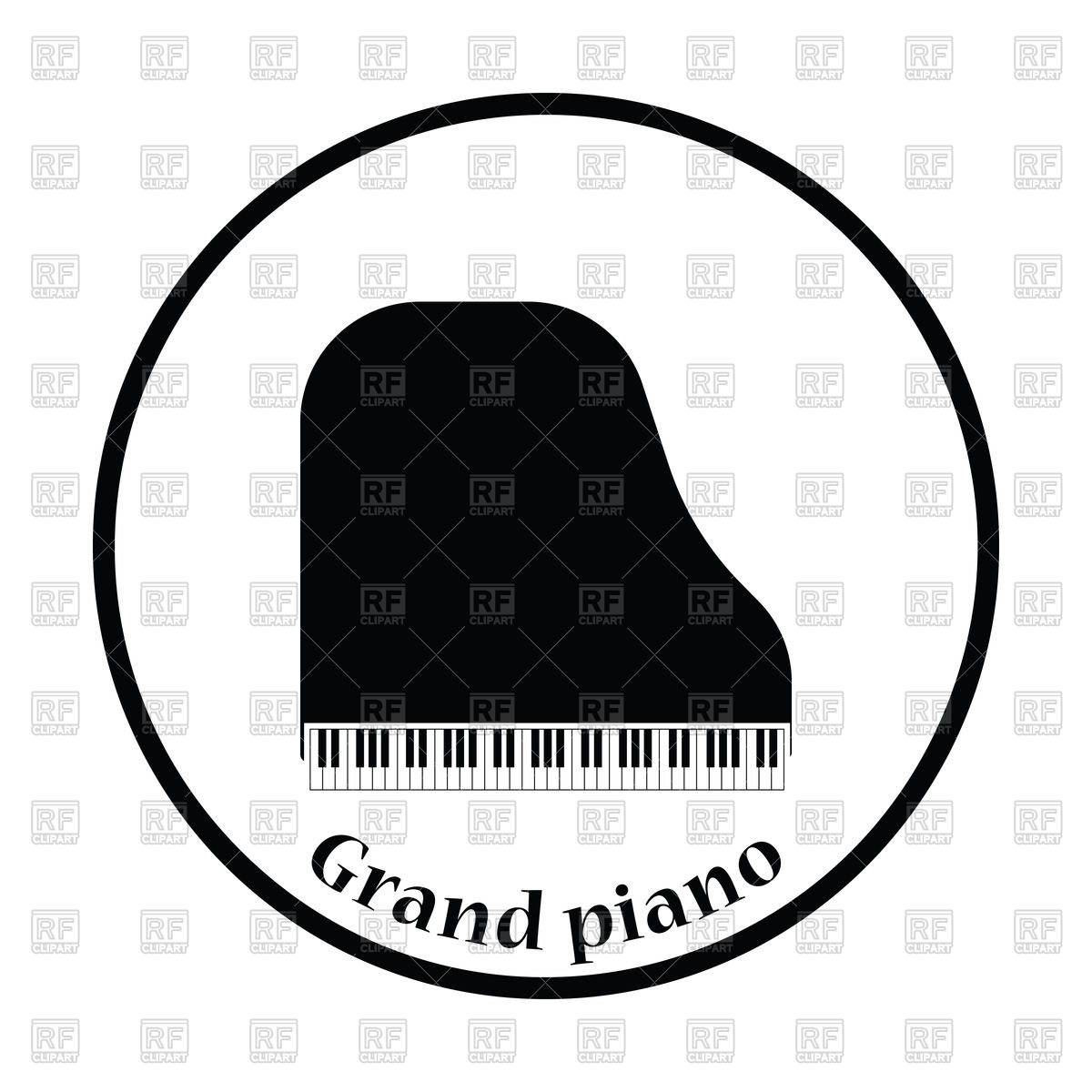 1200x1200 Grand Piano Icon Vector Image Of Signs, Symbols, Maps Angelp