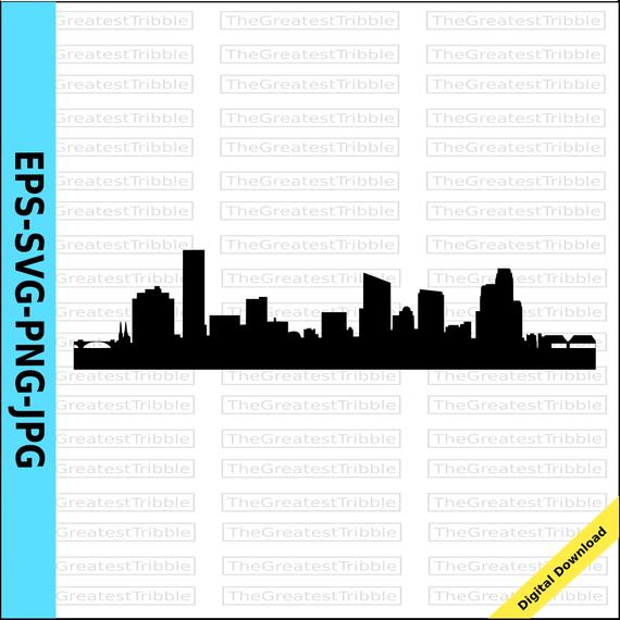 570x570 Grand Rapids Michigan City Skyline Clip Art Png Etsy