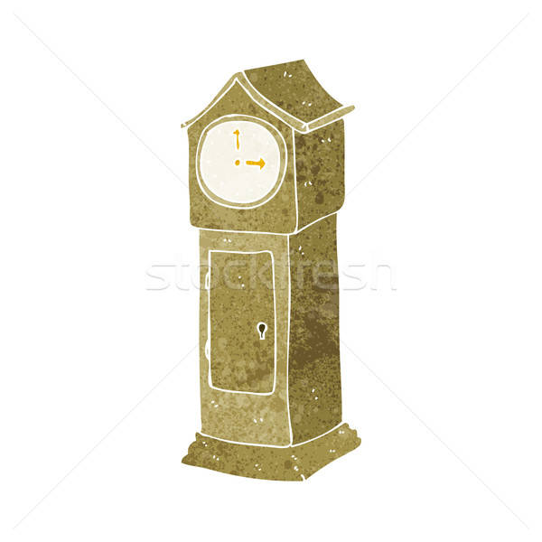 600x600 Cartoon Grandfather Clock Vector Illustration Lineartestpilot