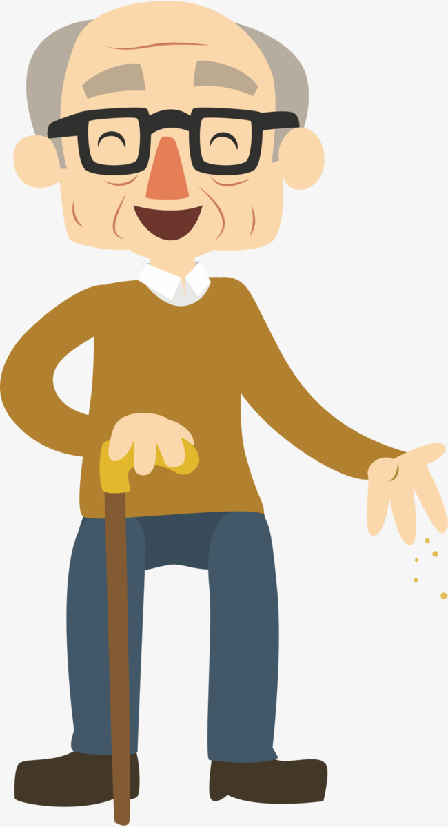 650x1198 Happy Grandpa Clipart