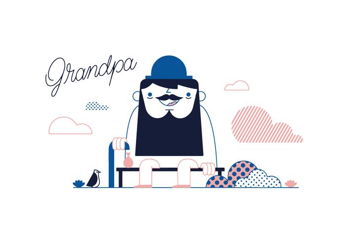 700x490 Free Grandpa Vector