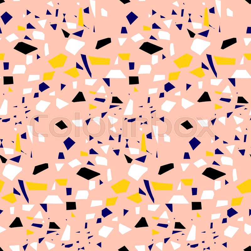 800x800 Terrazzo Pink Granite Crumbs Seamless Stock Vector Colourbox