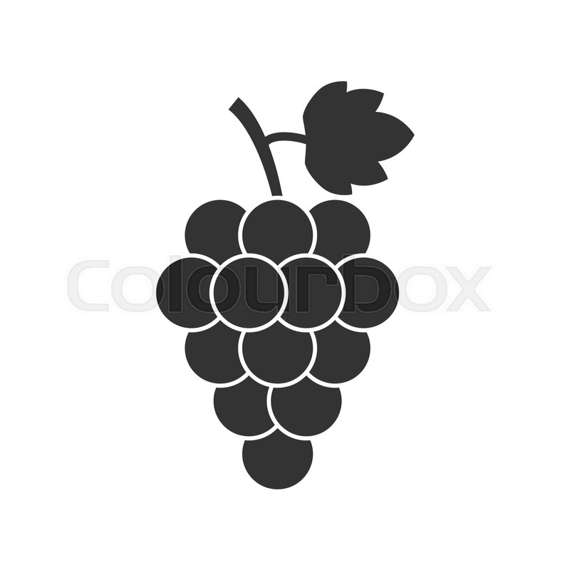 Grape Fruit With Leaf Icon Vector Stock Vector Colourbox 800x800 Grape Fruit With Leaf Icon Vector Stock Vector Colourbox