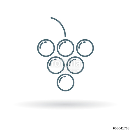 Grapes Icon Grape Cluster Sign Fruit Symbol Thin Line Icon 500x500 Grapes Icon Grape Cluster Sign Fruit Symbol Thin Line Icon