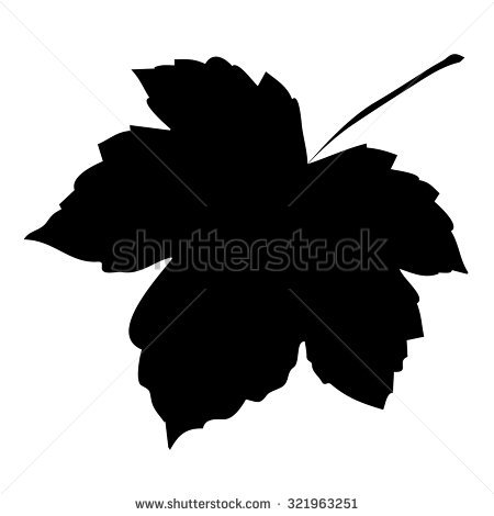450x470 Grape Leaf Silhouette