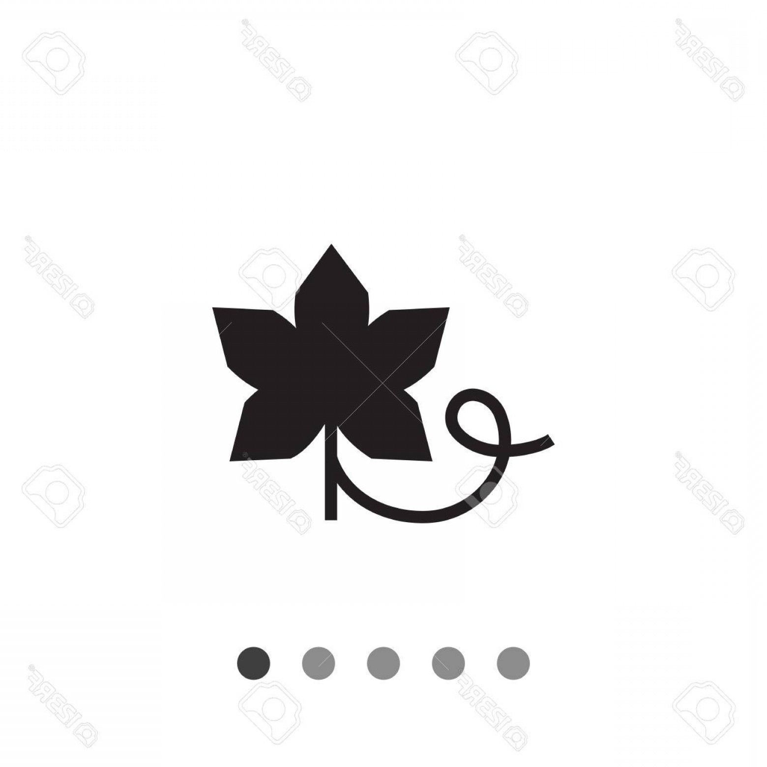 1560x1560 Photostock Vector Vector Icon Of Grape Leaf With Vine Soidergi