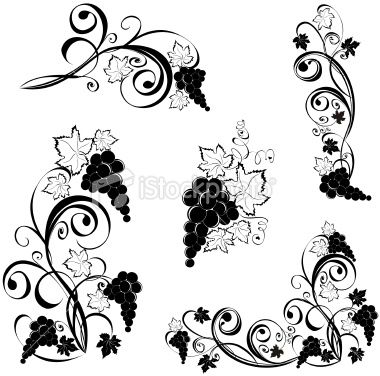 380x376 Grapevine Vector Wine Design Elements Quilts Wine Design