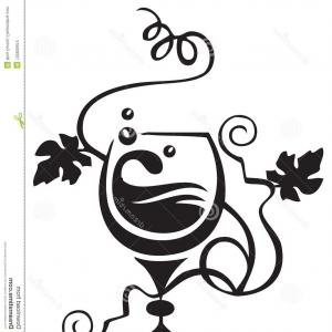 300x300 Cognac Glass Grapevine Vector Illustration Image Soidergi