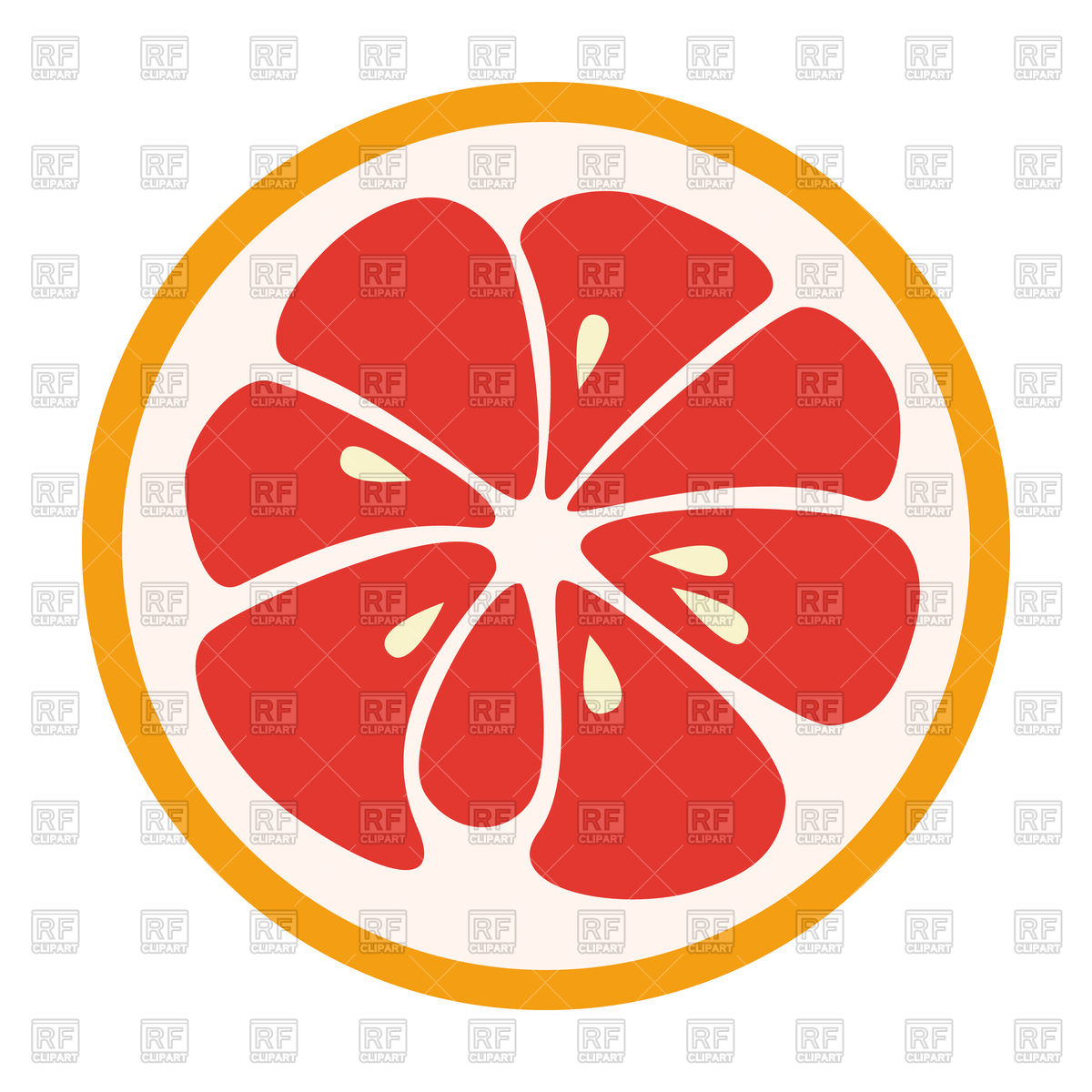 1200x1200 Red Grapefruit Icon Vector Image Of Food And Beverages Kannaa