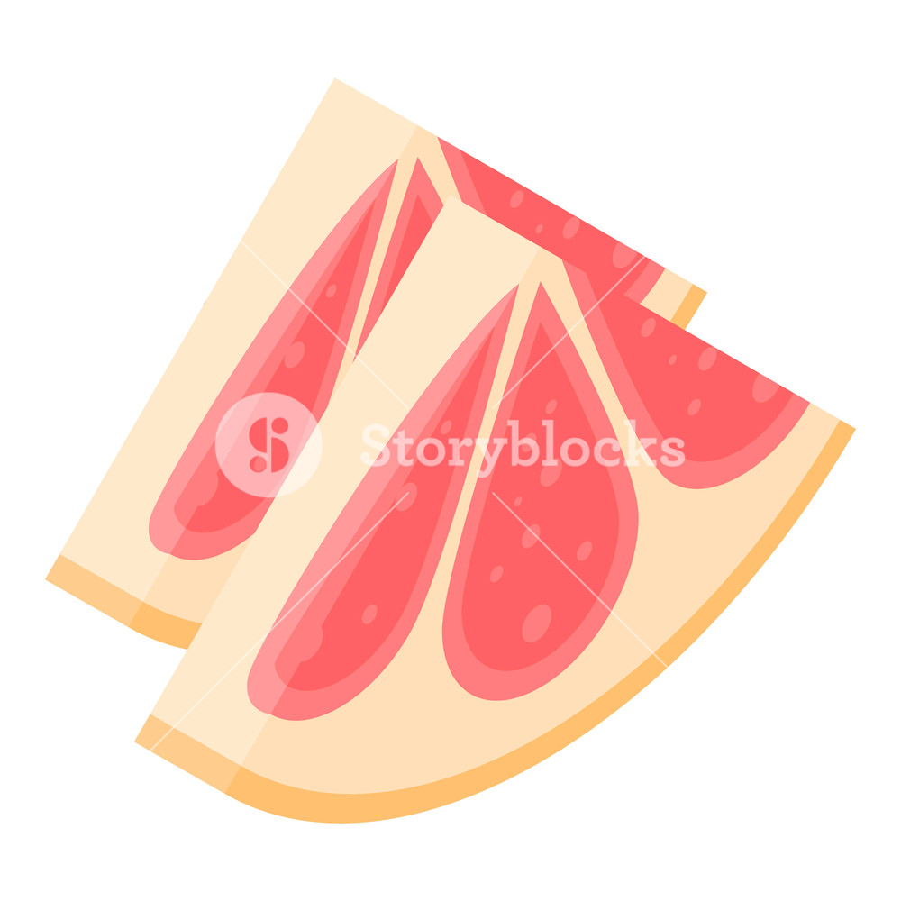 1000x1000 Slice Of Grapefruit Icon Isometric Of Slice Of Grapefruit Vector