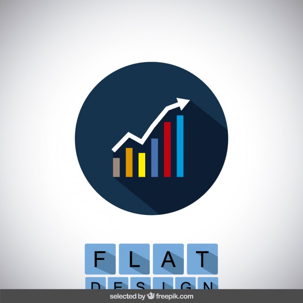 626x626 Growth Graph Icon Vector Free Download