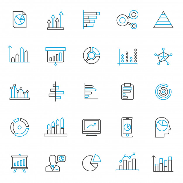 626x626 Set Of Chart And Graph Icon Vector Premium Download