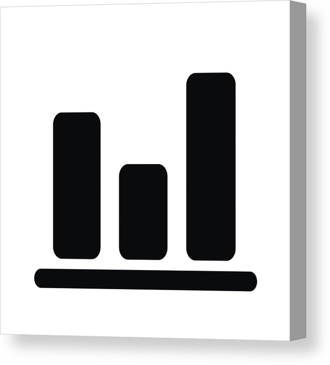 678x750 Simple Diagram Graph Icon Vector Illustration Canvas Print