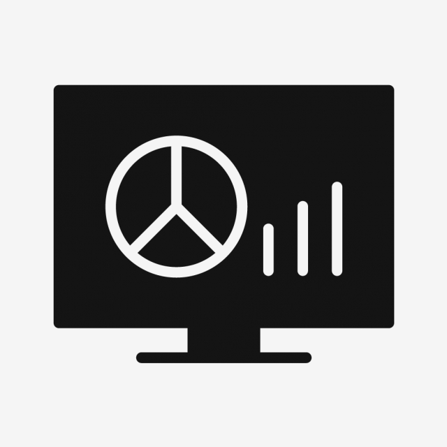 640x640 Vector Graphs Icon, Graphs Icon, Pie Chart Icon, Bar Chart Icon