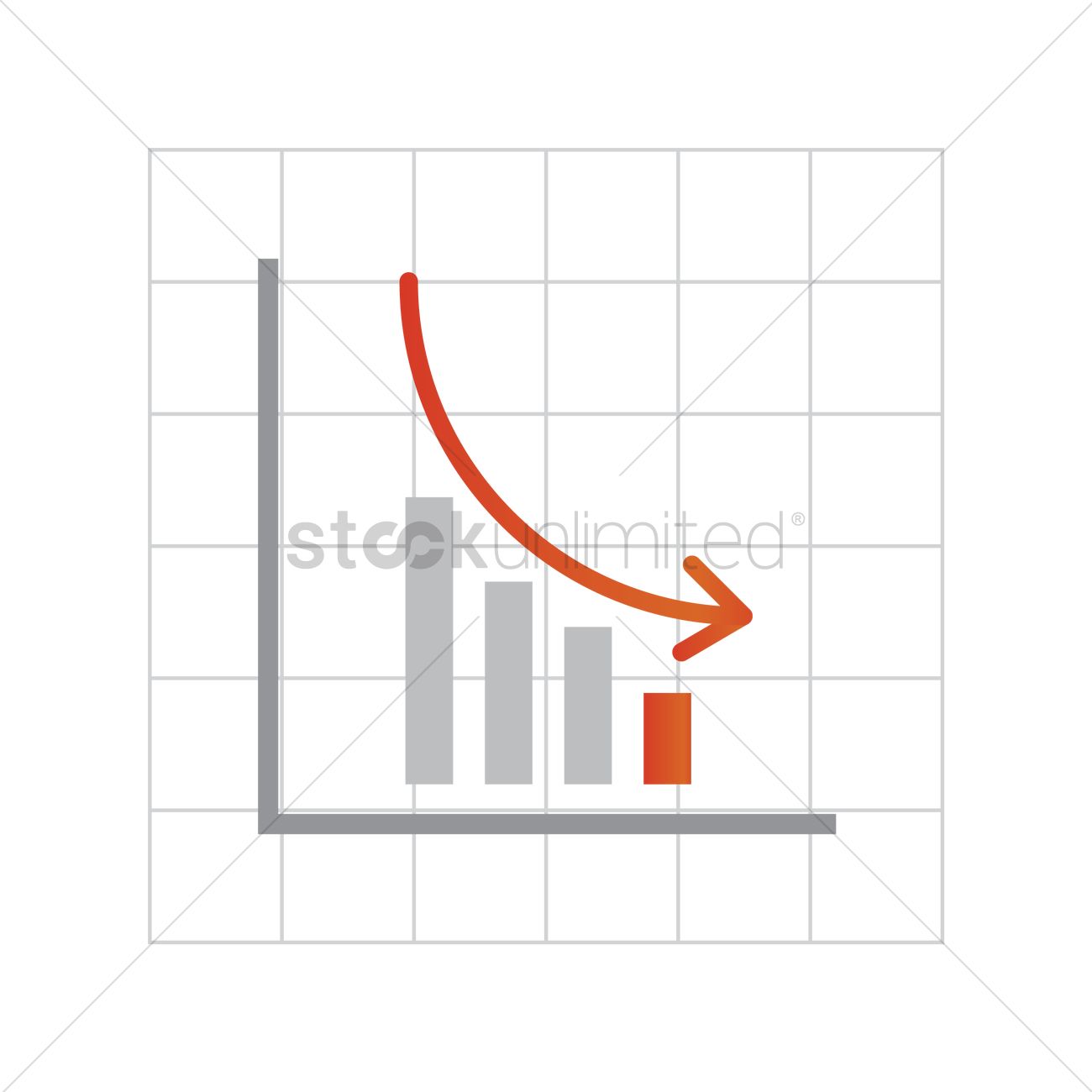 Free Downward Graph On Graph Paper Vector Image 1300x1300 Free Downward Graph On Graph Paper Vector Image