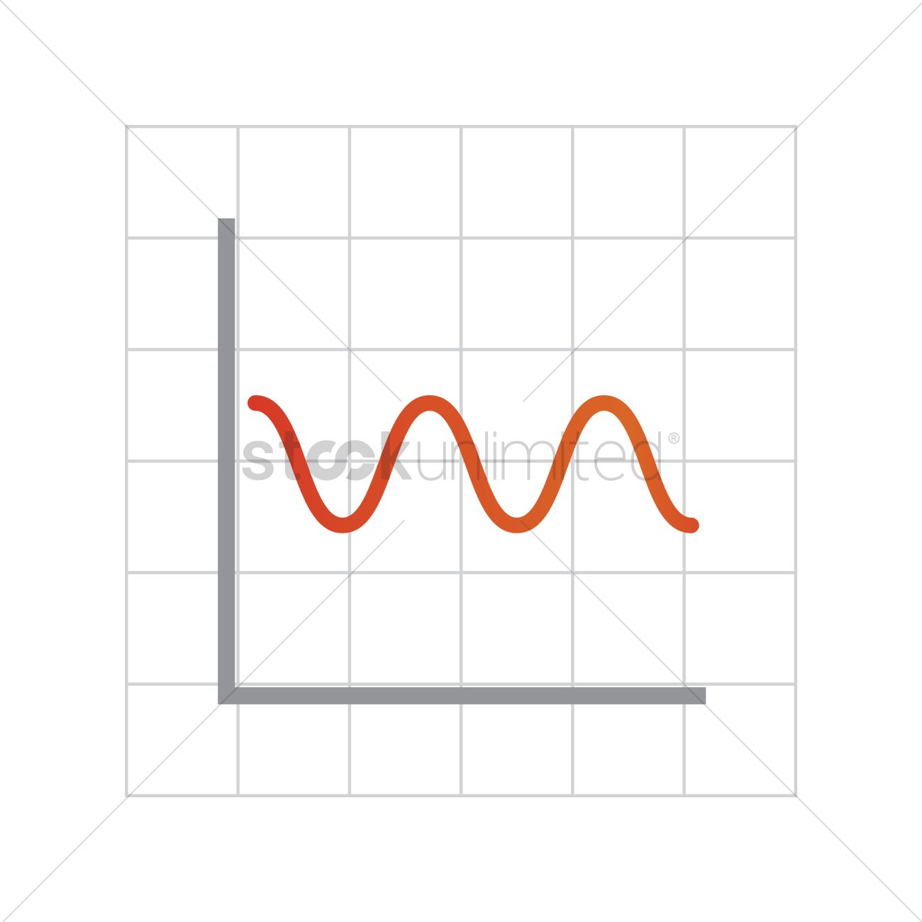 Free Wave On Graph Paper Vector Image 1300x1300 Free Wave On Graph Paper Vector Image