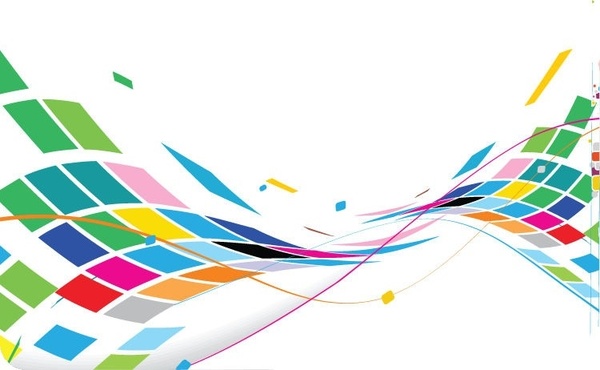Abstract Wavy Design Colorful Background Vector Free Vector 600x370 Abstract Wavy Design Colorful Background Vector Free Vector