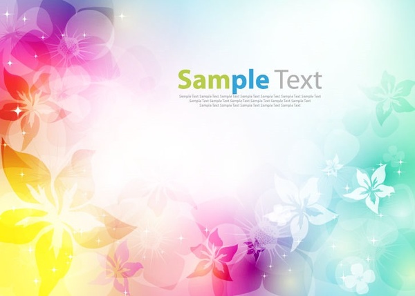 Colorfully Abstract Flower Design Background Vector Illustration 600x429 Colorfully Abstract Flower Design Background Vector Illustration