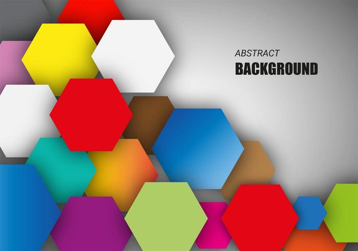 Free Colorful Hexagonal Background Vector 700x490 Free Colorful Hexagonal Background Vector