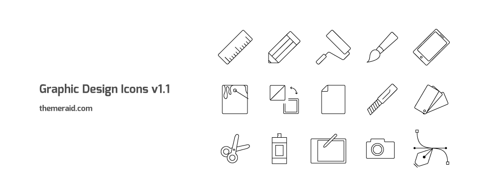 Graphic Design Icons Vector 1000x400 Graphic Design Icons Vector