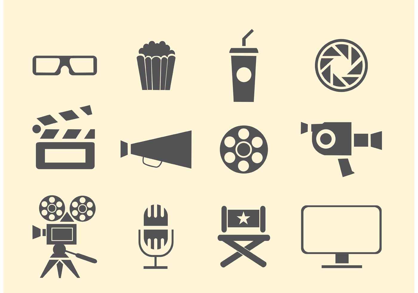 Film And Cinema Vectors 1400x980 Film And Cinema Vectors