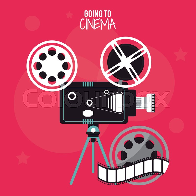 Video Camera Movie Film Reel Strip Stock Vector Colourbox 800x800 Video Camera Movie Film Reel Strip Stock Vector Colourbox