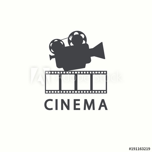 Cinema Logo Vector Movie Emblem Template 500x500 Cinema Logo Vector Movie Emblem Template